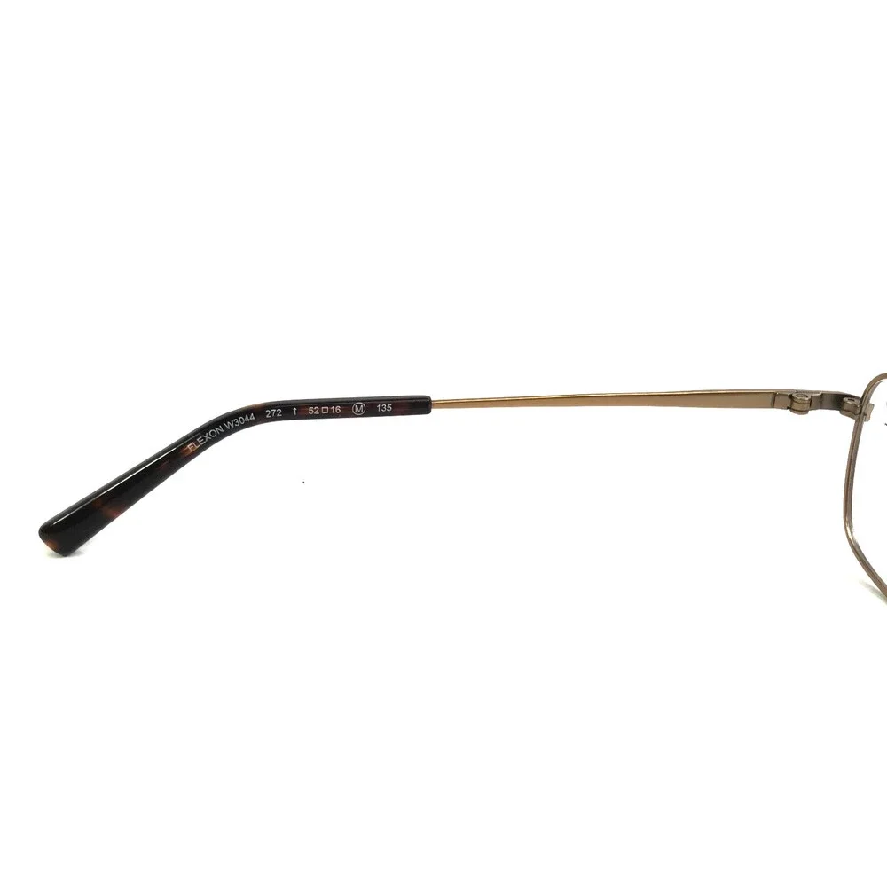 Flexon Eyeglasses Frames W3044 272 Satin Taupe Cat Eye Crystals 52-16-135